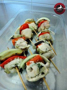 Pinchitos de carne de conejo