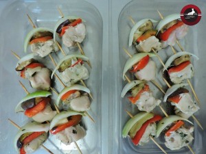 Pinchitos de carne de conejo